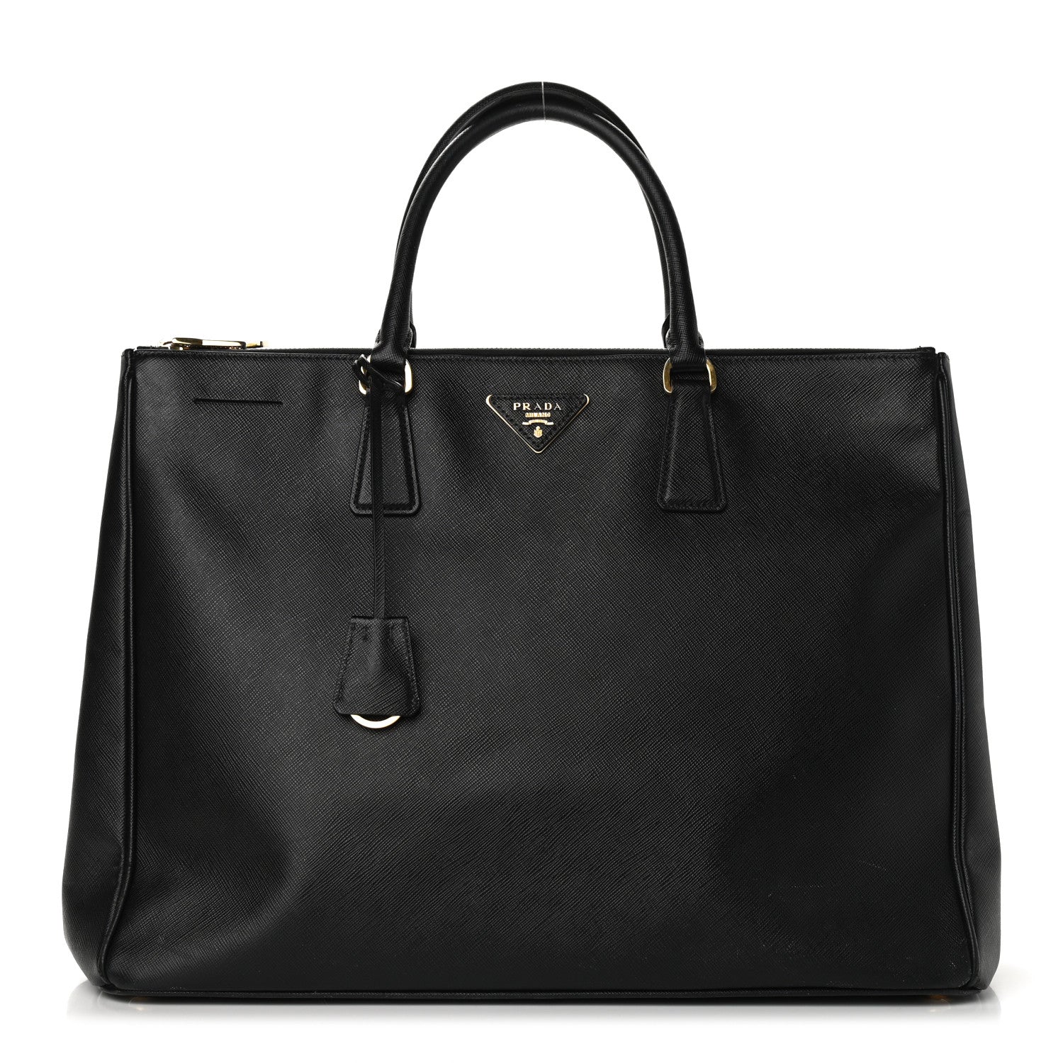 Prada Saffiano Lux Extra Large Galleria Double Zip Tote Black 1 of 12