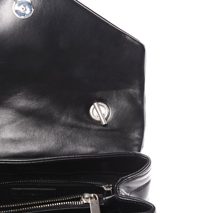 Saint Laurent Calfskin Y Quilted Monogram Medium Loulou Satchel Black 11 of 11