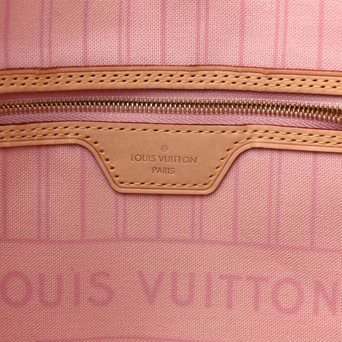 Damier Azur Neo Neverfull MM Rose Ballerine