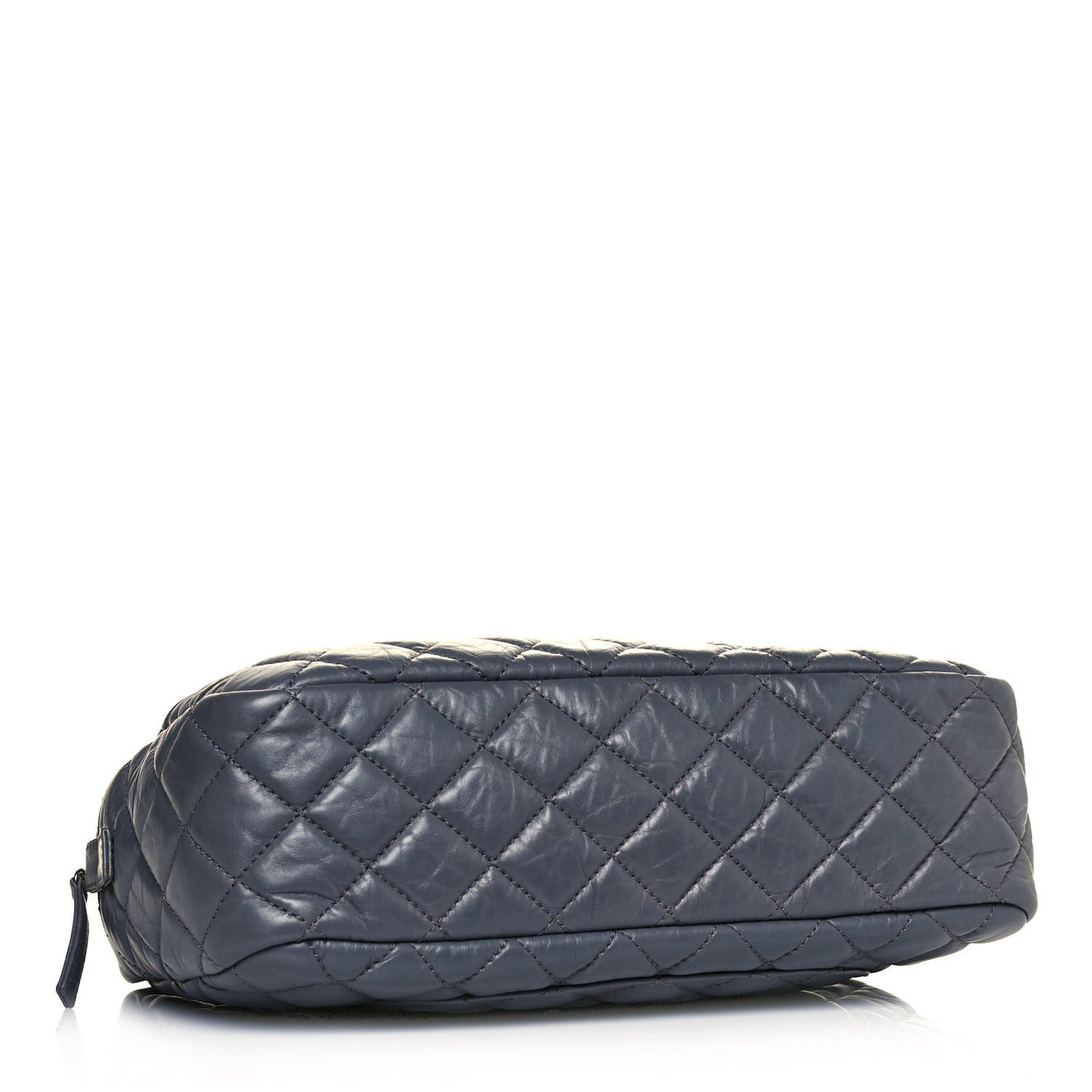 Aged Calfskin Quilted Medium Reissue Camera Case Grey