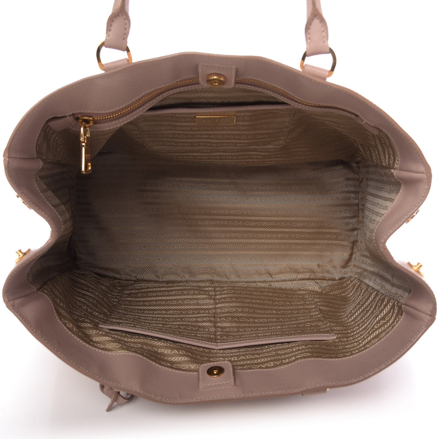 Saffiano Lux Medium Tote Cammeo
