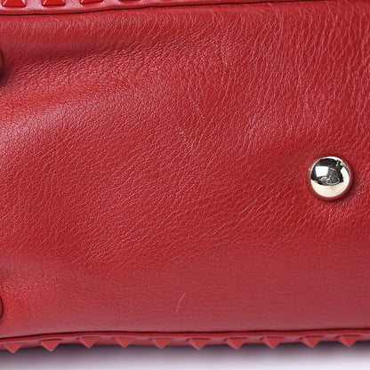 Valentino Garavani Vitello Monochrome Medium Rockstud Tote Rosso Valentino 8 of 10