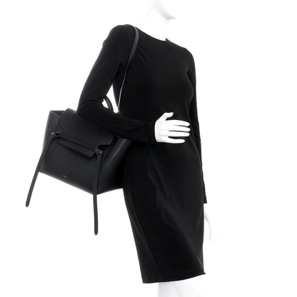 Celine Grained Calfskin Mini Belt Bag Black 2 of 9