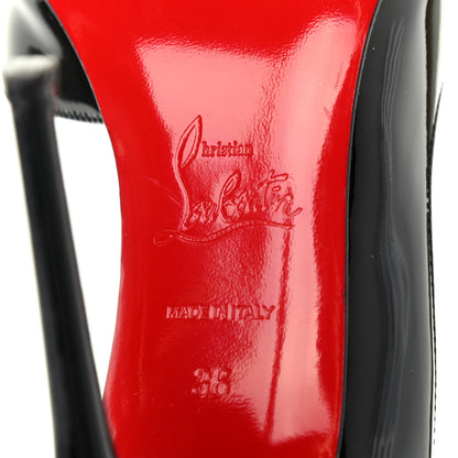 Christian Louboutin Patent Iriza 100 Pumps 36 Black 6 of 7