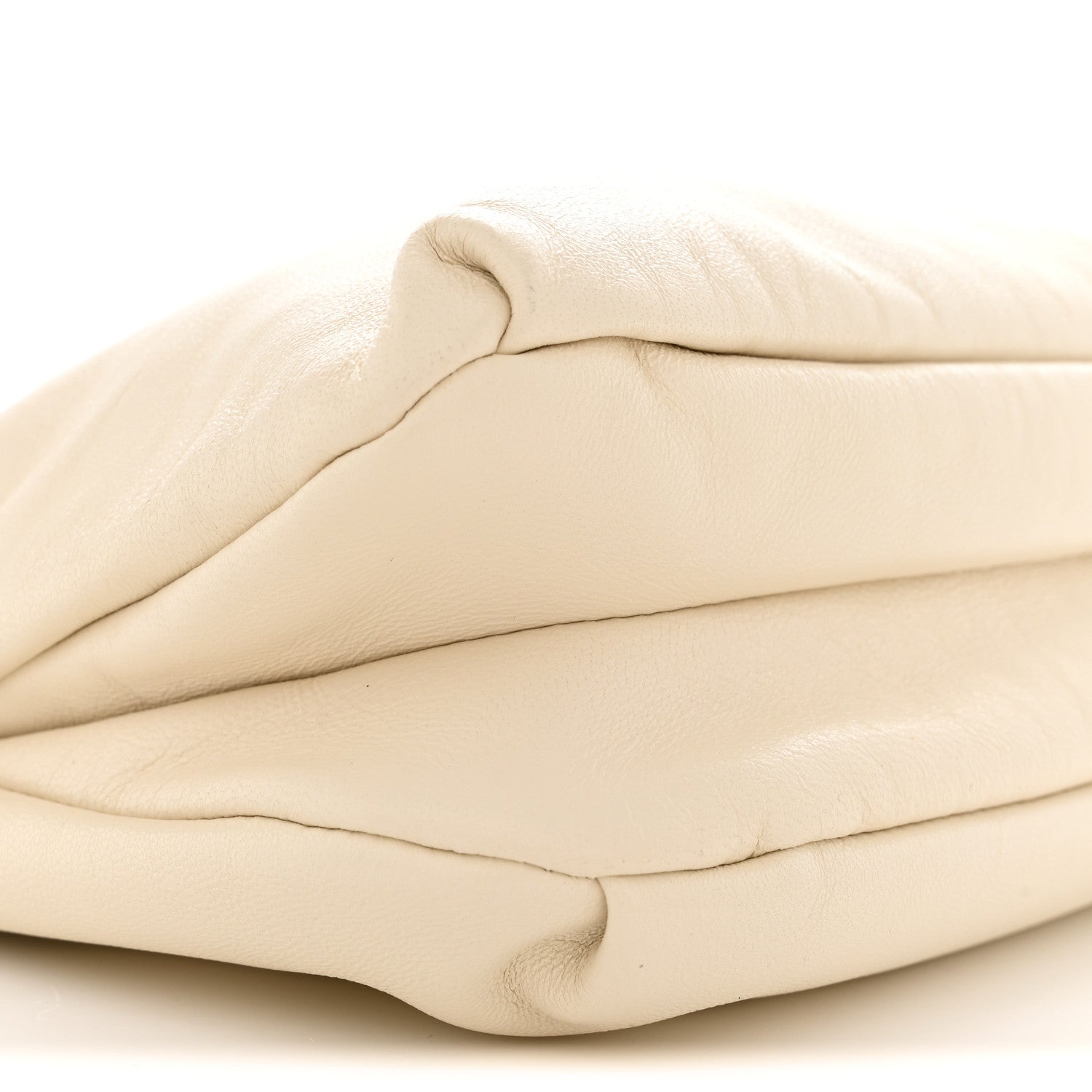 The Row Grained Calfskin Bourse Clutch Ivory 8 of 9