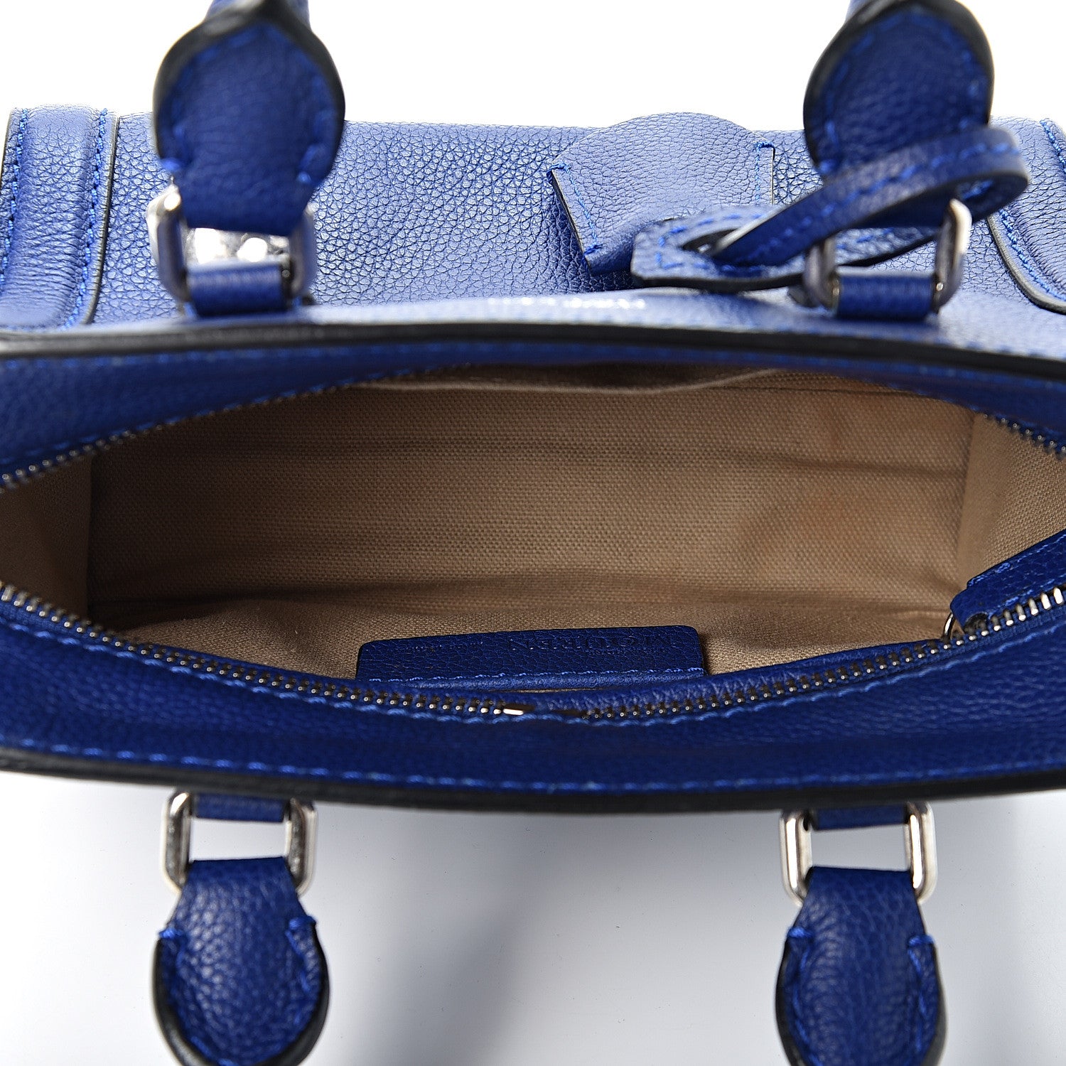 Alexander McQueen Pebbled Calfskin Mini Padlock Tote Ultramarine 4 of 9