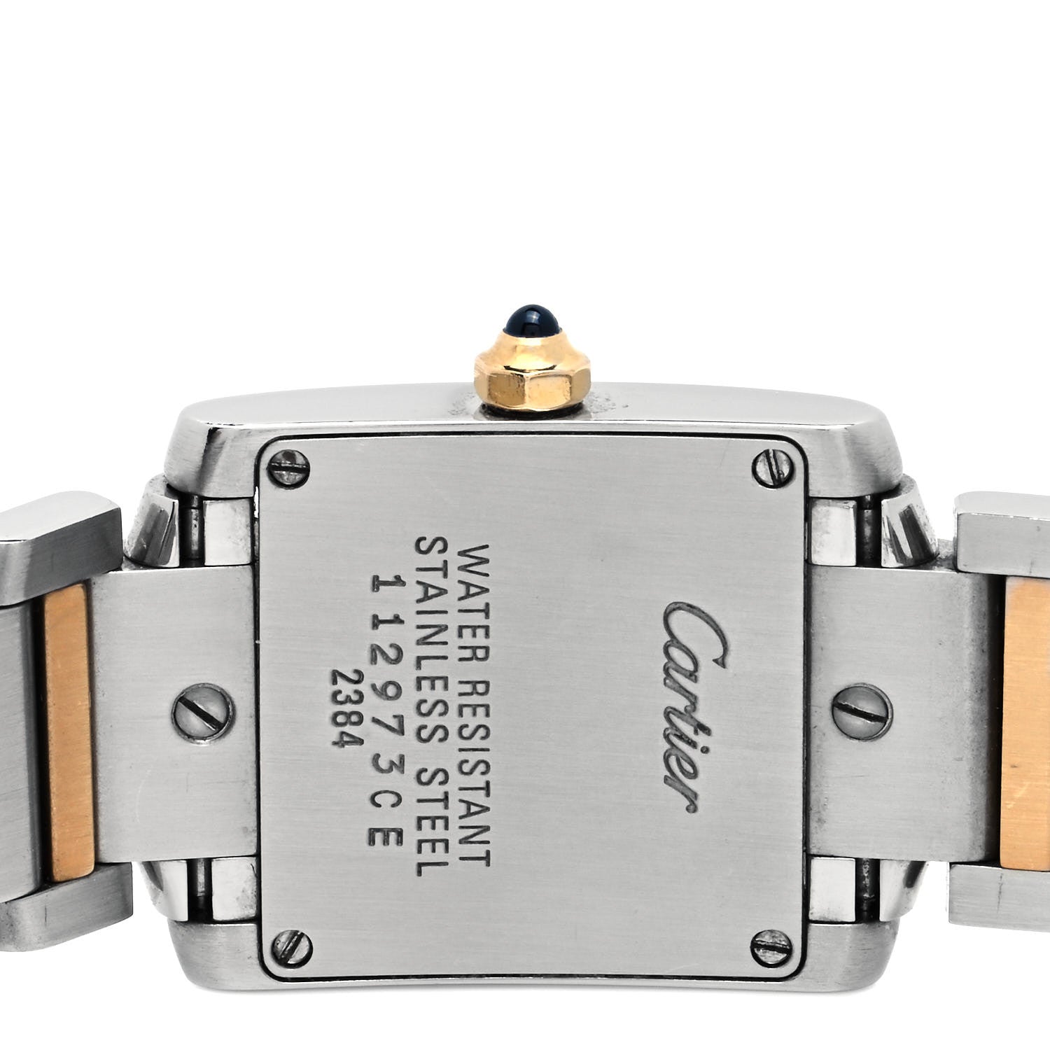 Cartier Stainless Steel 18K Yellow Gold 20mm Tank Francaise Quartz Watch 8 of 10