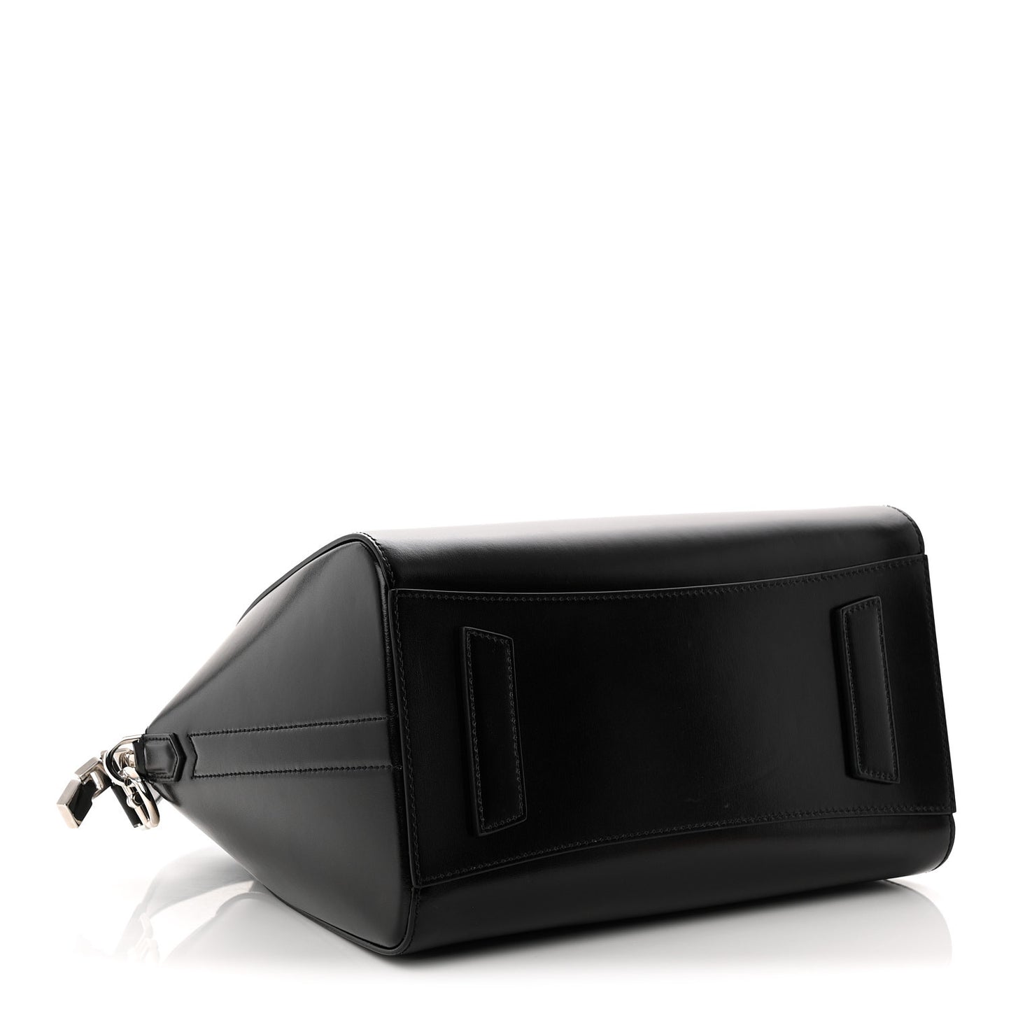 Shiny Lord Calfskin Small Antigona Black