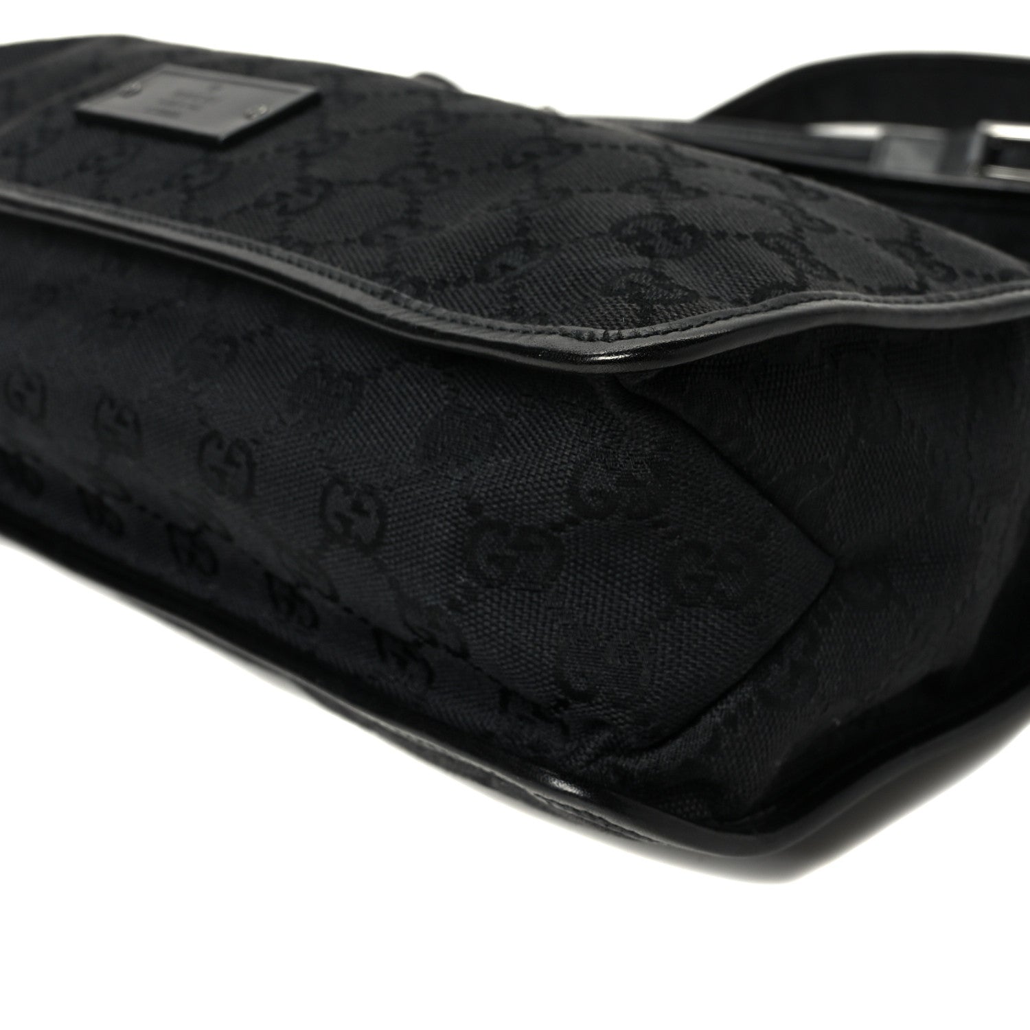 Gucci GG Monogram Messenger Crossbody Bag Black 9 of 9