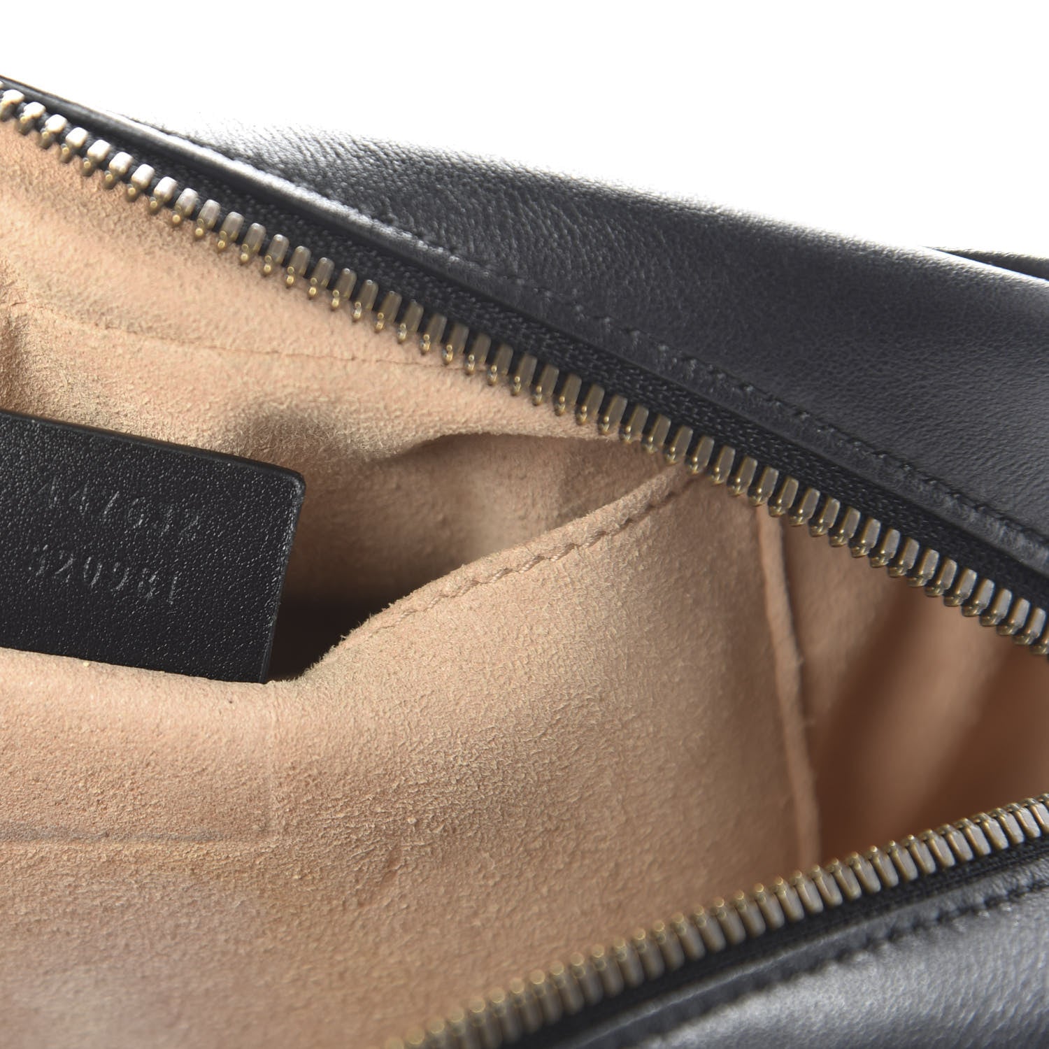 Gucci Calfskin Matelasse Small GG Marmont Chain Shoulder Bag Black 9 of 10