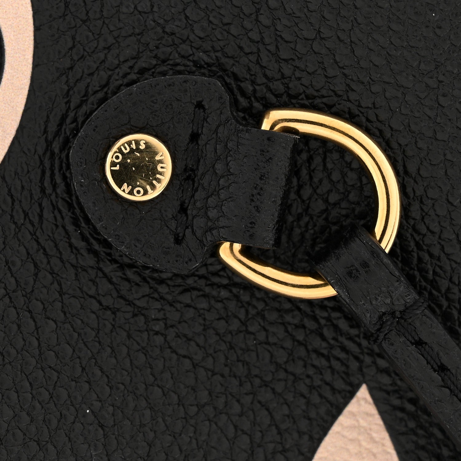 Louis Vuitton Empreinte Monogram Giant Neverfull MM Black Beige 33 of 40