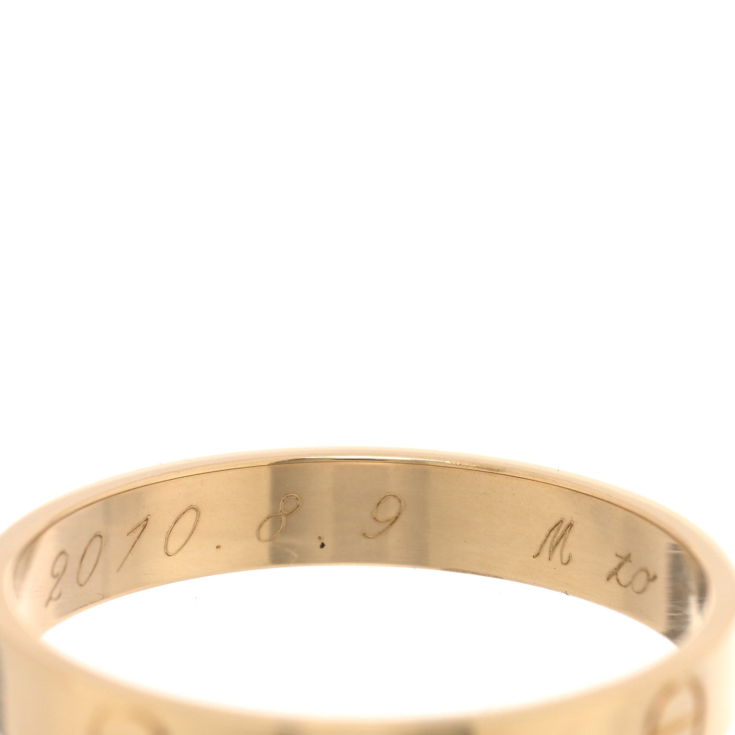 Cartier 18K Yellow Gold 3.5mm LOVE Wedding Band Ring 62 10 5 of 6