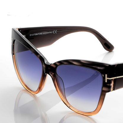 Tom Ford Anoushka Sunglasses TF371 Melange Grey Peach 5 of 7