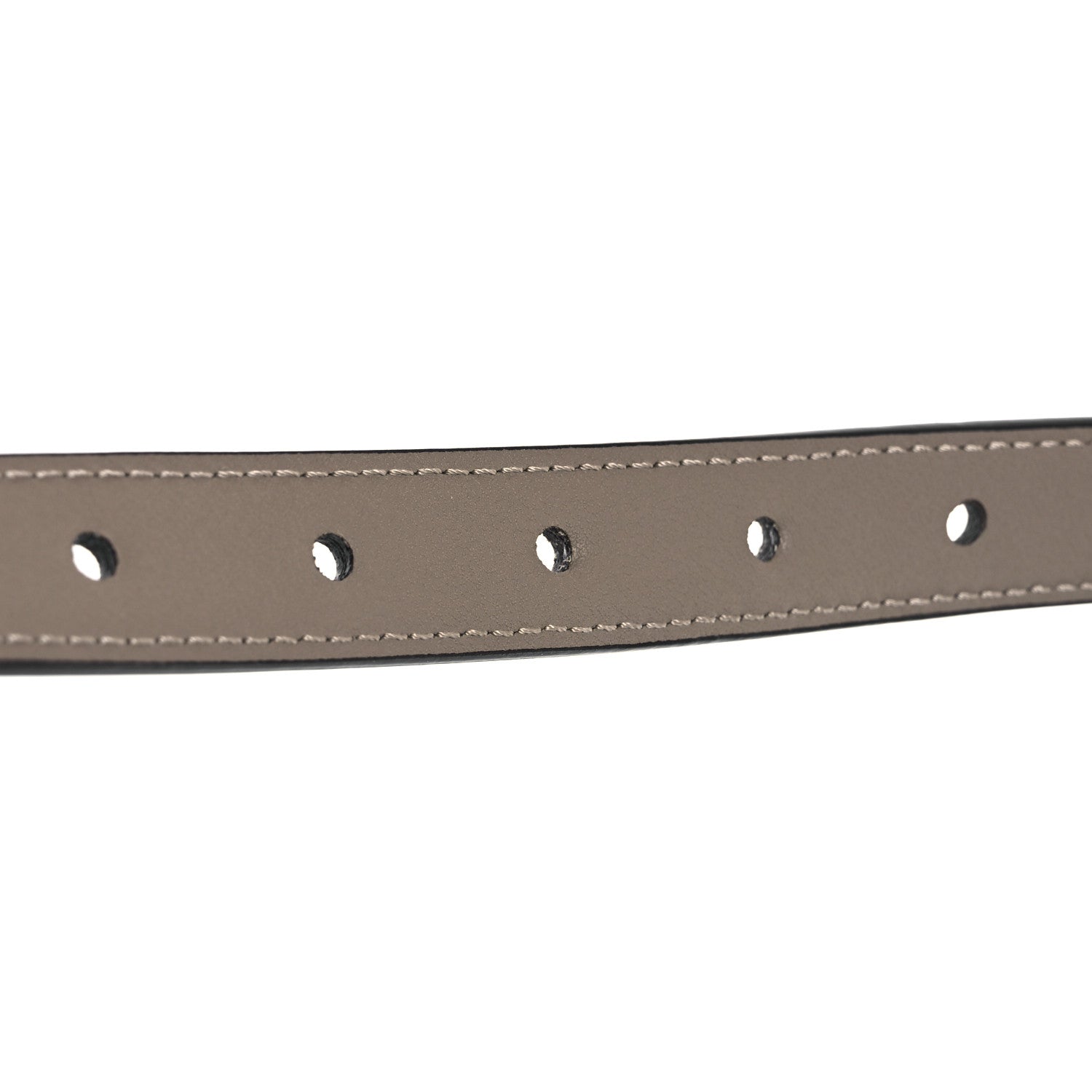 Fendi Vitello King Fendi O'Lock 2CM Belt 95 38 Tortora 4 of 5