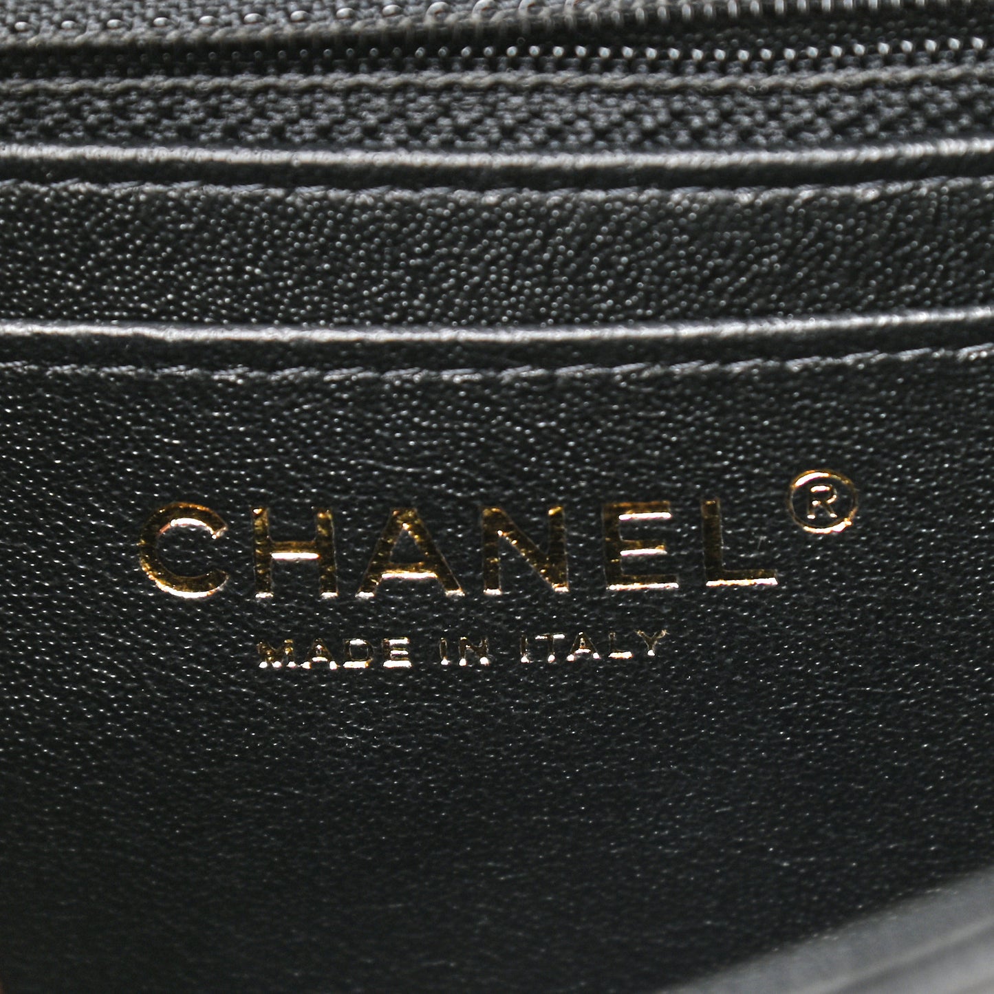 Lambskin Quilted Mini Square Flap Black