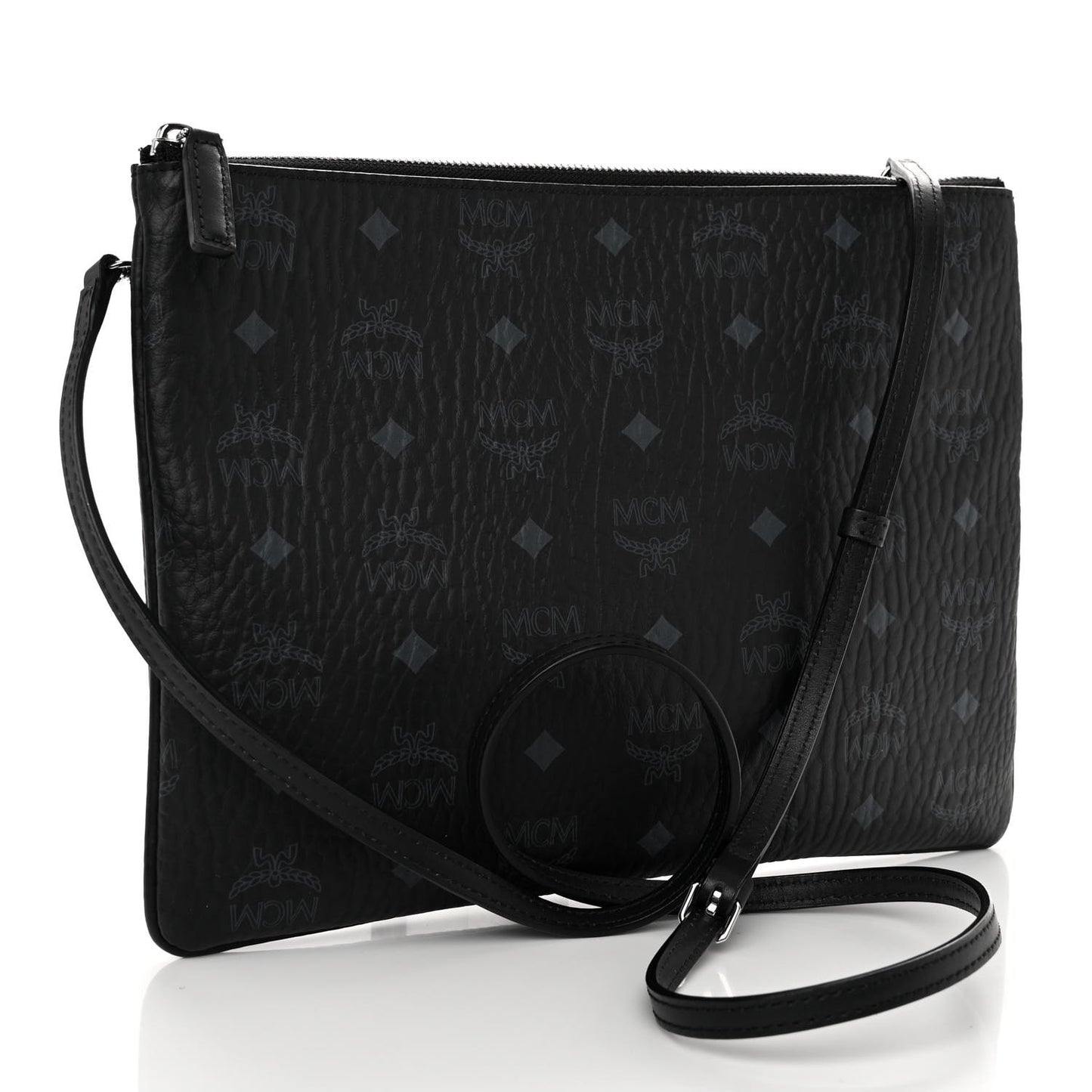 Visetos Medium Crossbody Pouch Black