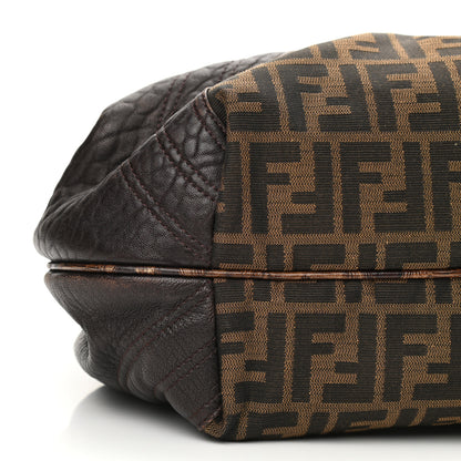 Fendi Zucca Nappa Nuvolata Vitello Tortuga Spy Tobacco Moro 8 of 9
