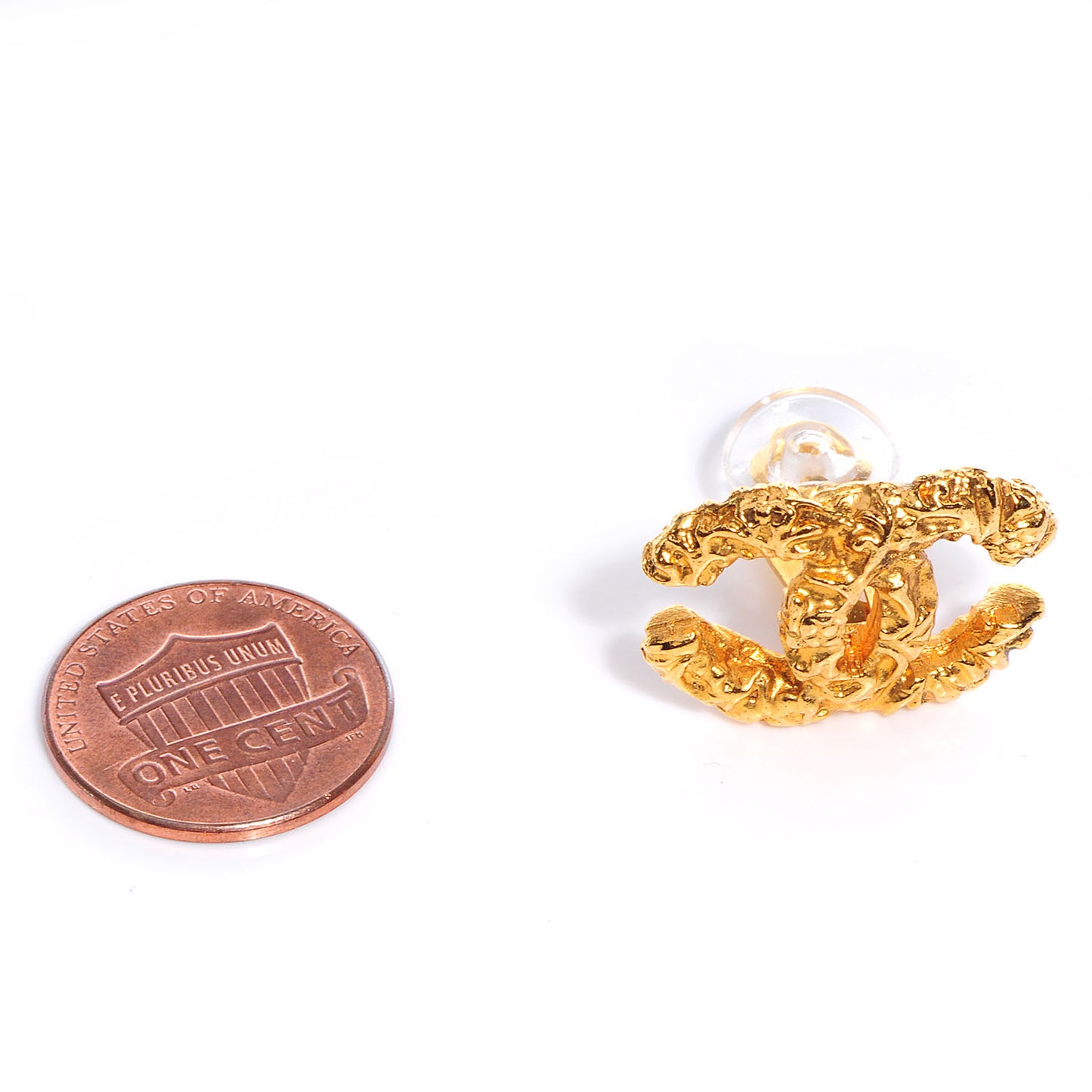 CC Clip On Earrings Gold