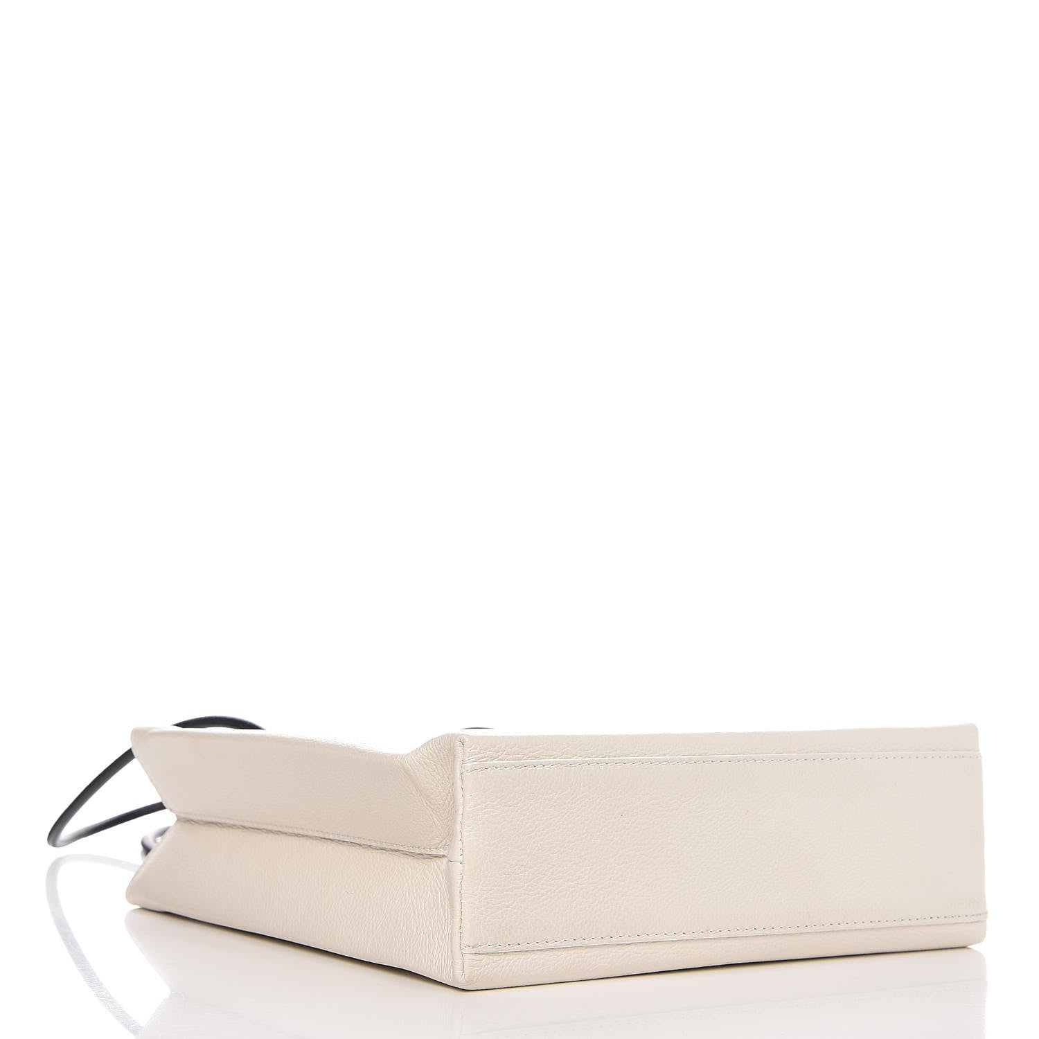 Balenciaga Calfskin Logo Small Shopping Tote White 4 of 7