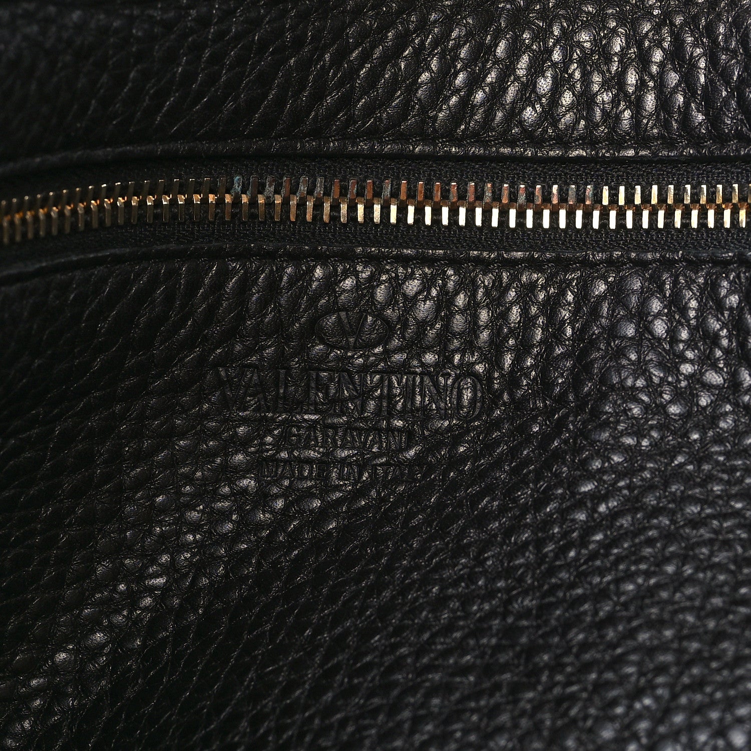 Valentino Garavani Pebbled Calfskin Medium Rockstud Tote Black 6 of 8