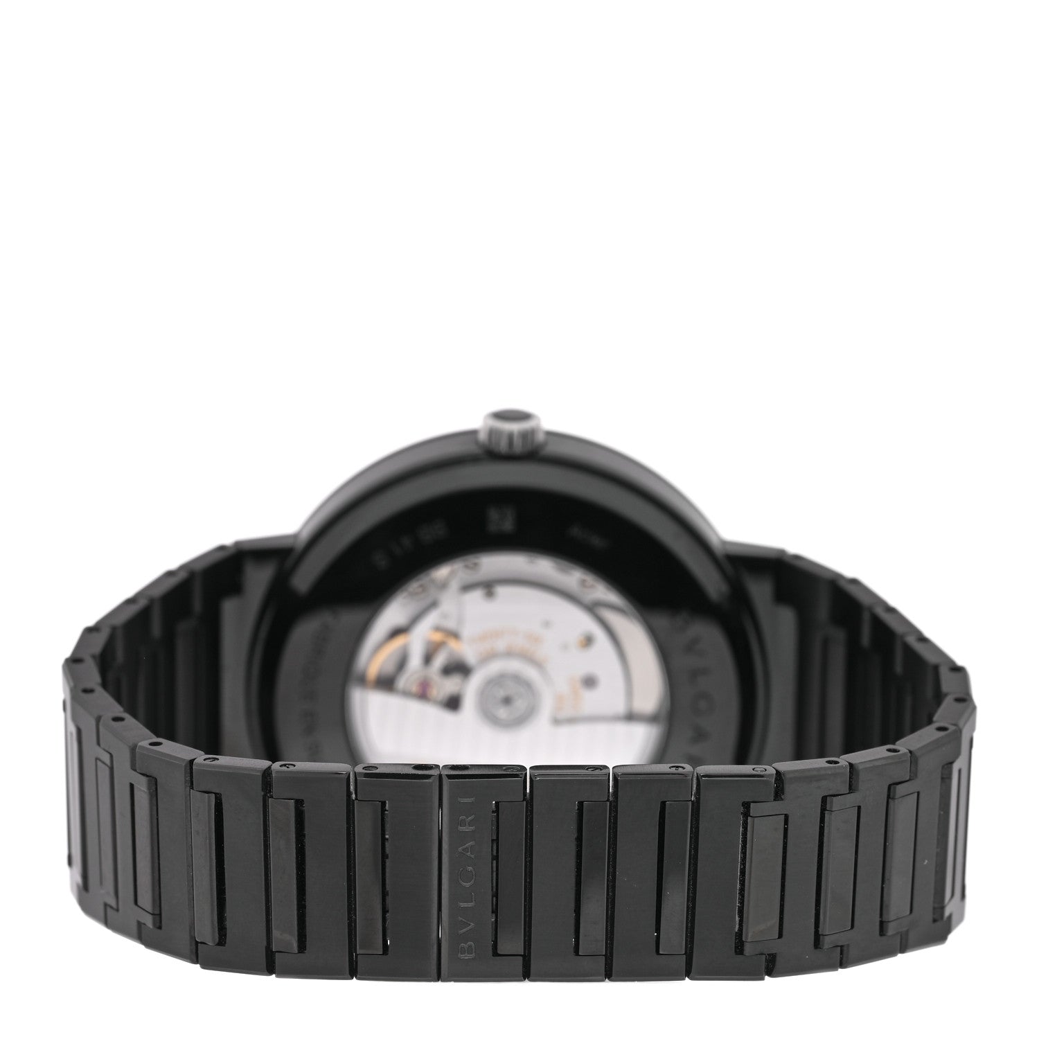 Bulgari Stainless Steel 41mm Automatic Watch Black 3 of 5