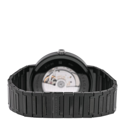 Bulgari Stainless Steel 41mm Automatic Watch Black 3 of 5