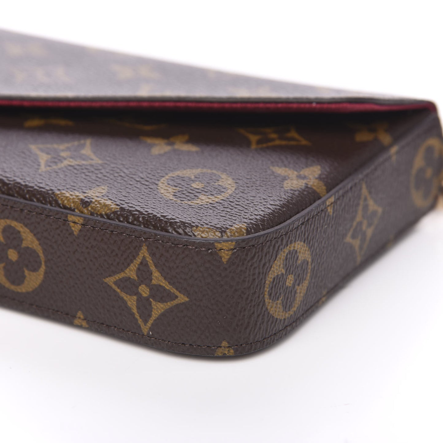 Monogram Pochette Felicie Chain Wallet Fuchsia