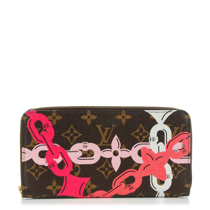 Louis Vuitton Monogram Bay Zippy Wallet Rose Ballerine Poppy 1 of 7
