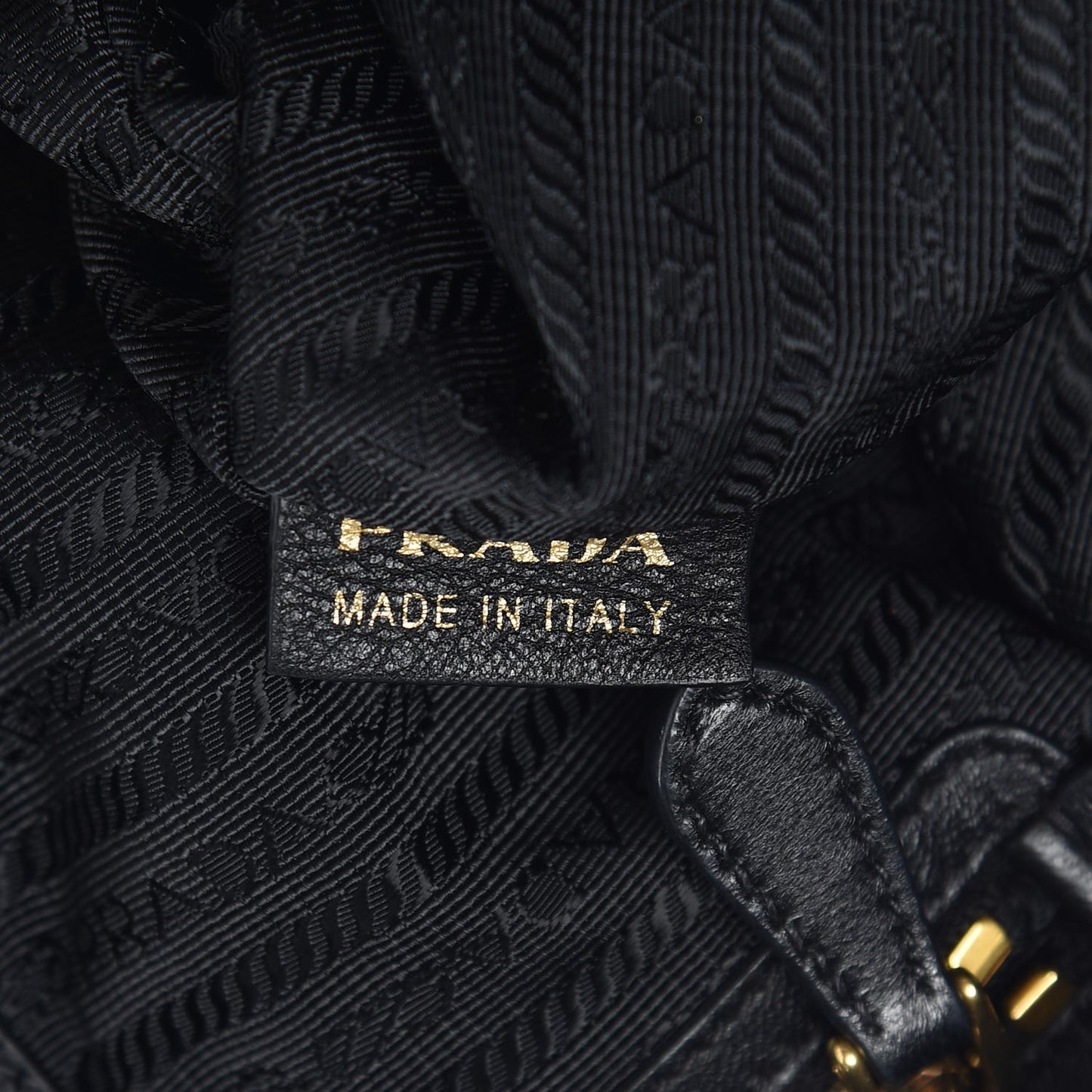 Tessuto Nylon Nappa Shoulder Bag Black
