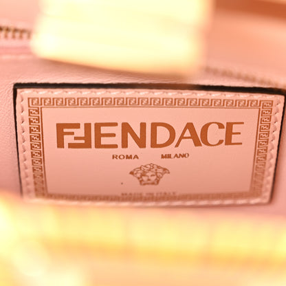 Fendi X VERSACE Vitello Seta Nappa Fendace FF Baroque Mini Peekaboo Iconic Satchel Pink Gold 7 of 11