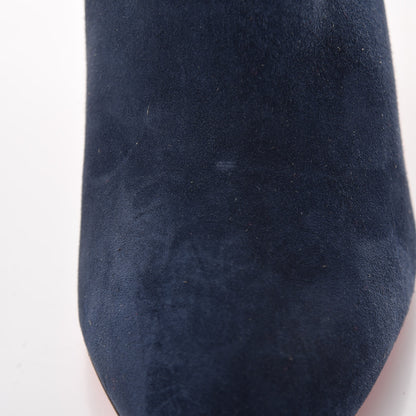 Christian Louboutin Veau Velours Eloise Booty 85 Ankle Boots 37 Bavarois 8 of 12