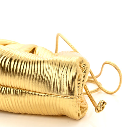 Bottega Veneta Metallic Bark Calfskin The Mini Pouch Gold 11 of 11