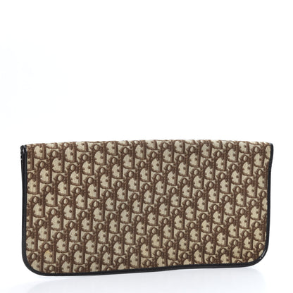 Christian Dior Monogram Fold Over Clutch Brown 2 of 9