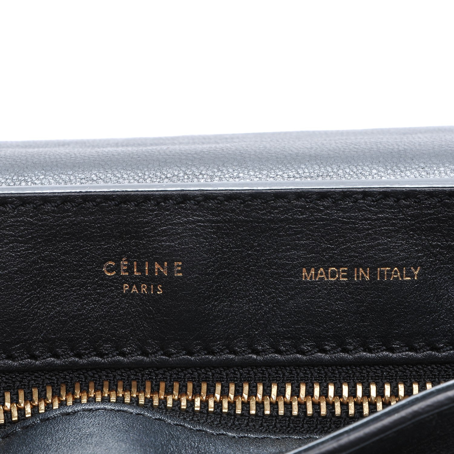 Celine Python Suede Small Trapeze Black 6 of 7