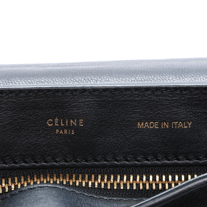 Celine Python Suede Small Trapeze Black 6 of 7
