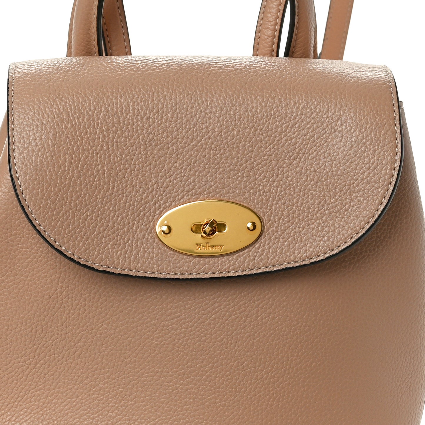 Classic Grain Calfskin Mini Bayswater Backpack Blush