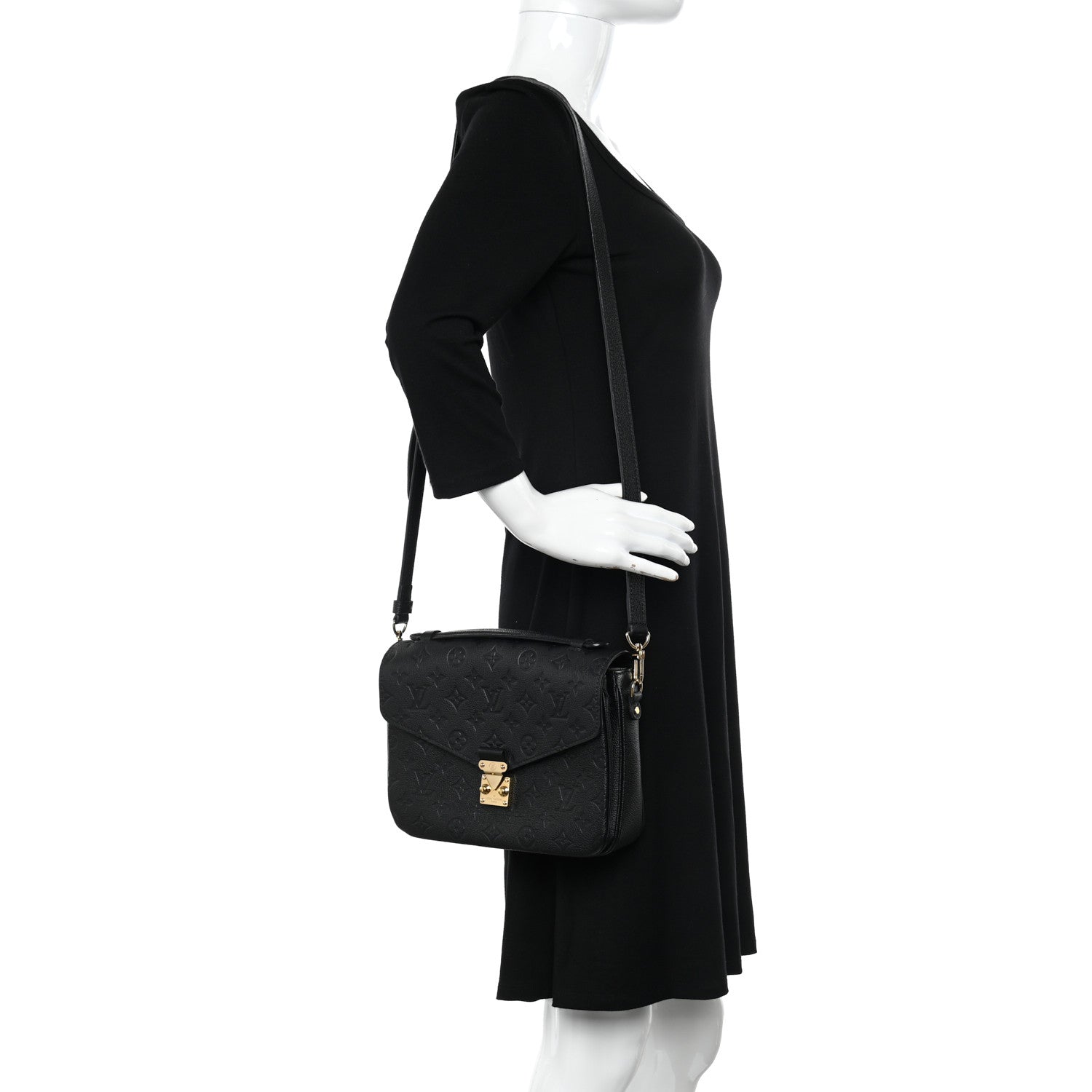 Louis Vuitton Empreinte Pochette Metis Black 2 of 12