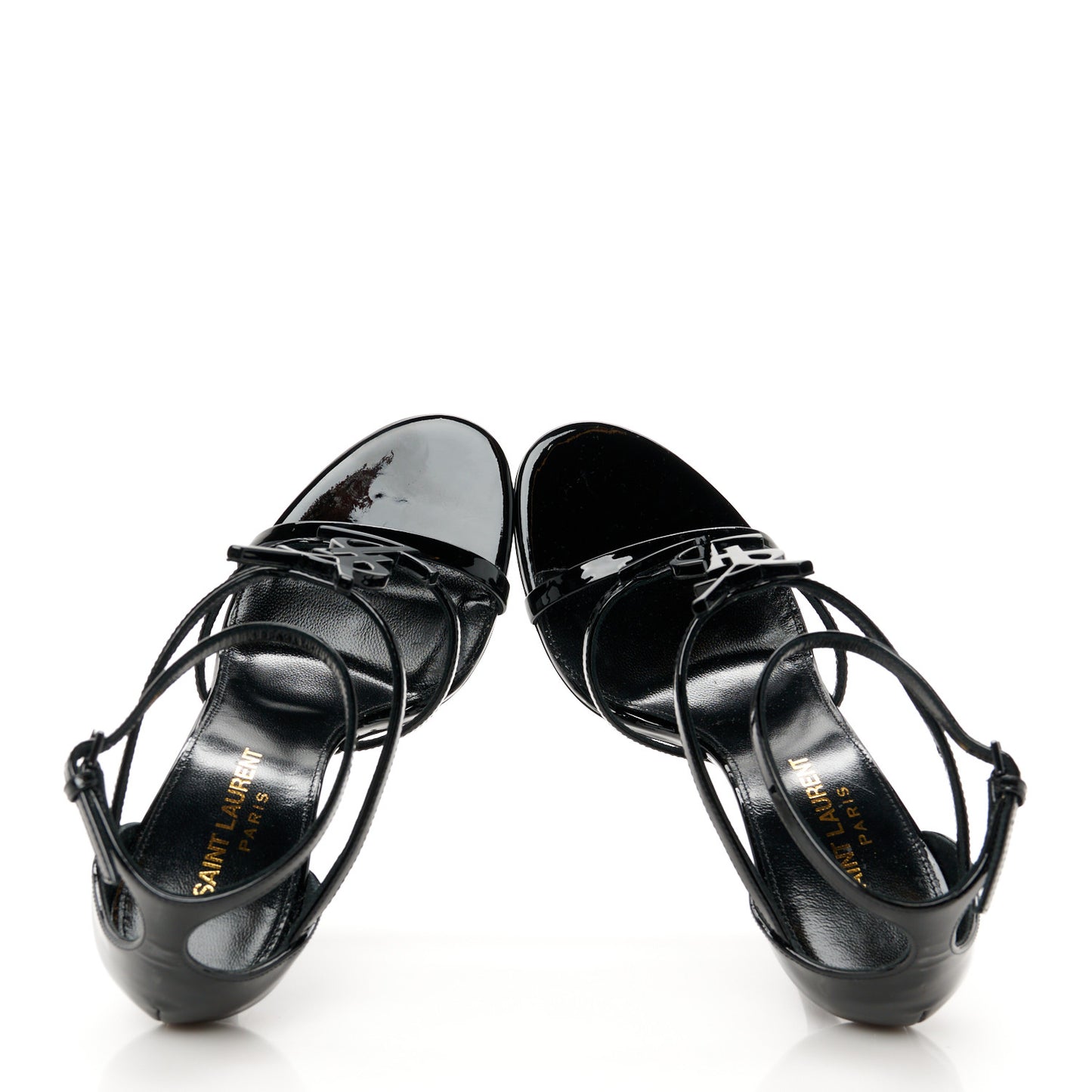 Patent Cassandra 100 Ankle Strap Sandals 36.5 Black