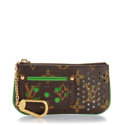 Louis Vuitton Monogram Perforated Key Pouch Green 1 of 7