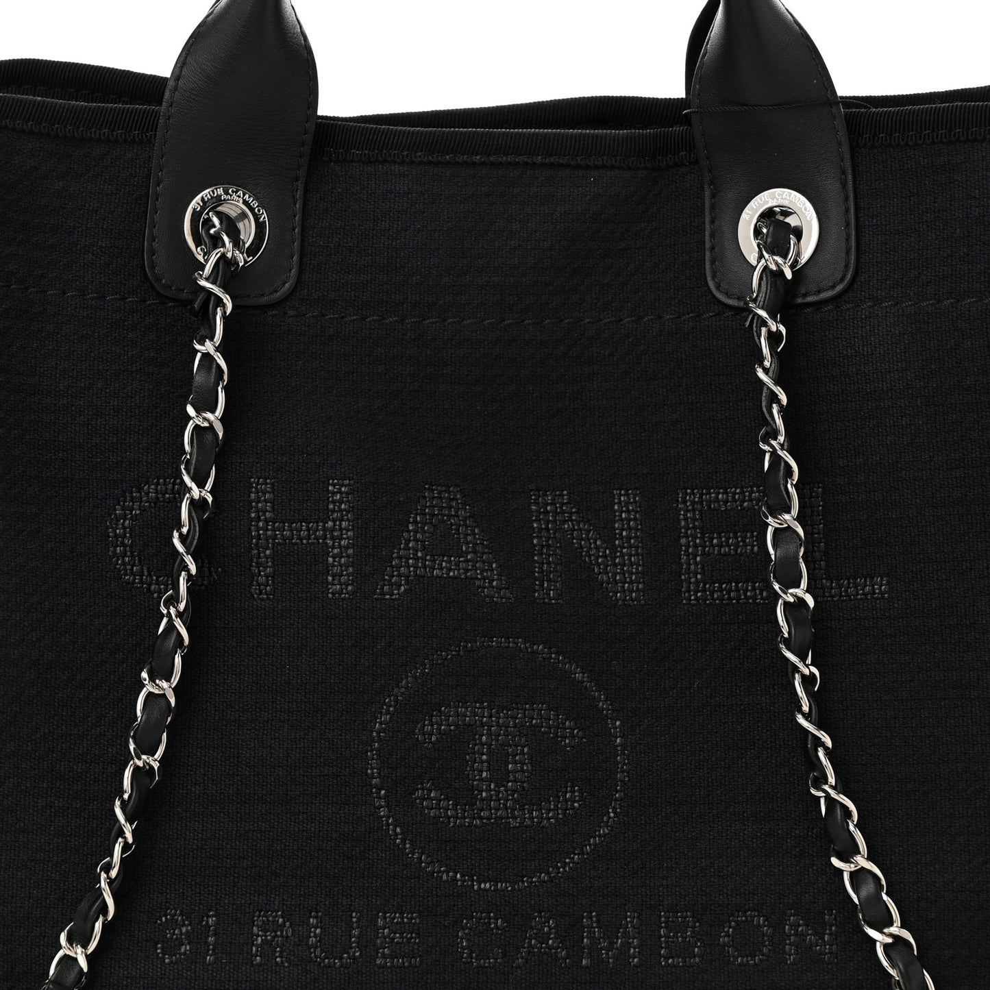 Mixed Fibers Small Deauville Tote Black
