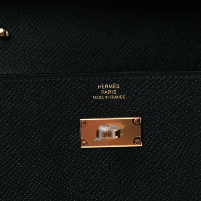 Hermes Epsom Kelly Wallet To Go Black 6 of 7