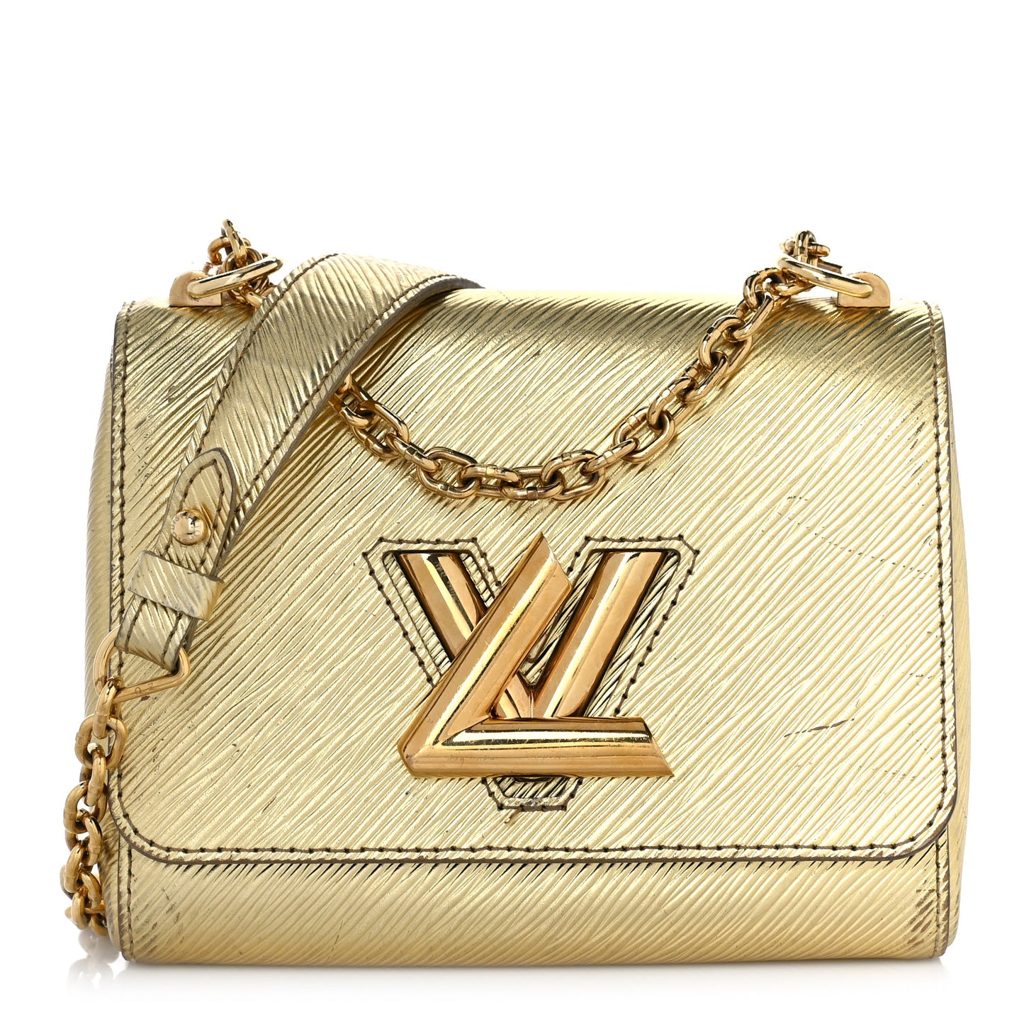 Epi Twist Shoulder Bag PM Gold