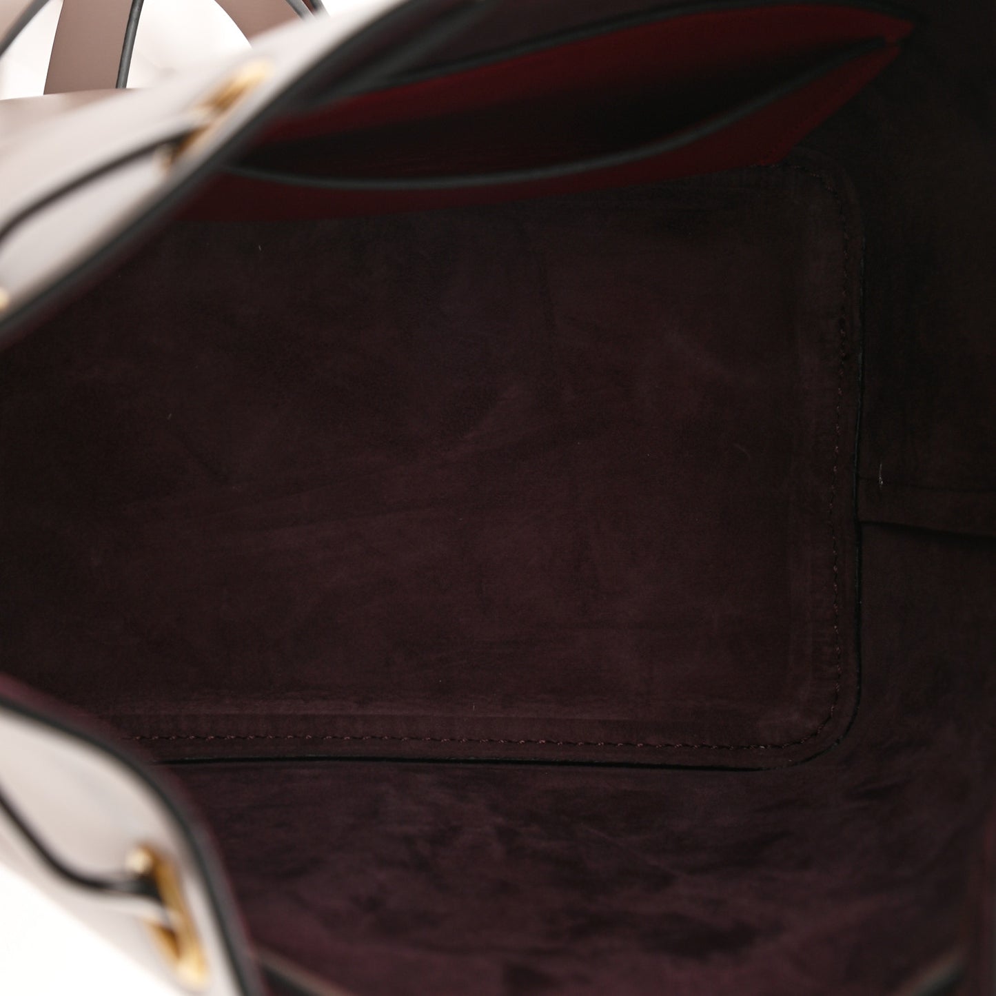 Calfskin Vlogo Walk Bucket Bag Poudre