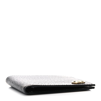 Gucci Calfskin Boar Effect GG Marmont Bi-Fold Wallet Black 4 of 10
