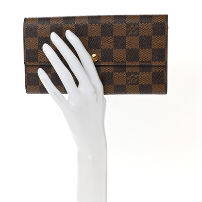 Louis Vuitton Damier Ebene Sarah Wallet 2 of 6