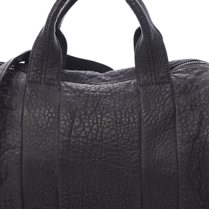 Alexander Wang Pebbled Lambskin Rocco Matte Black Iridescent Hardware 8 of 10