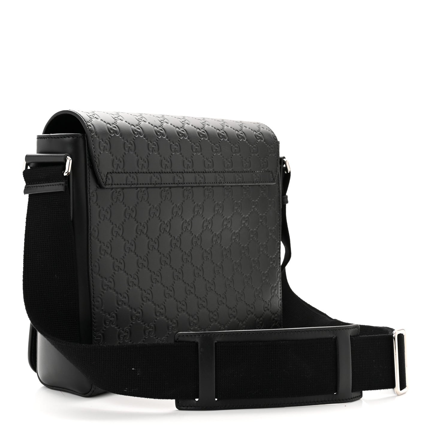 Guccissima Flap Messenger Bag Black