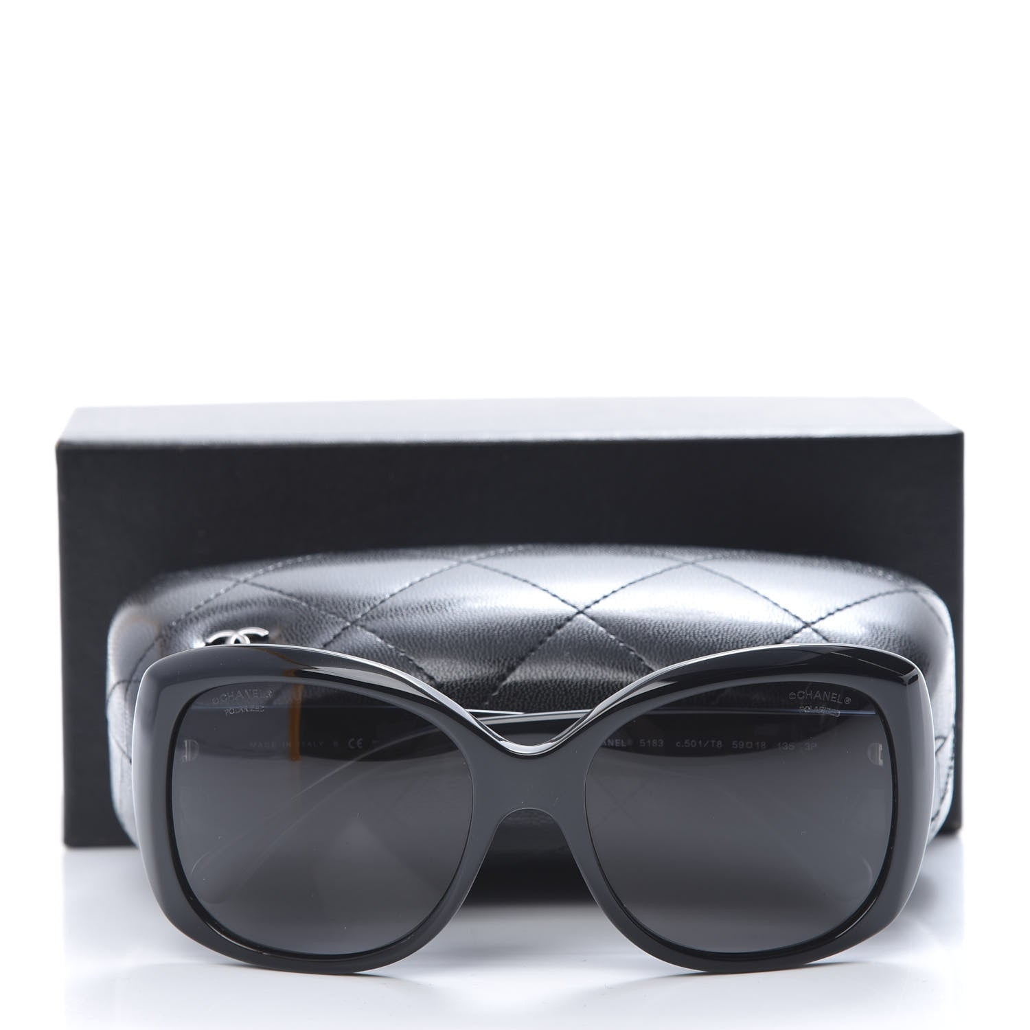Chanel CC Sunglasses 5183 Black 8 of 8