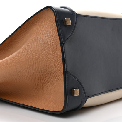 Celine Elephant Calfskin Mini Tri-Color Luggage Brown 8 of 10
