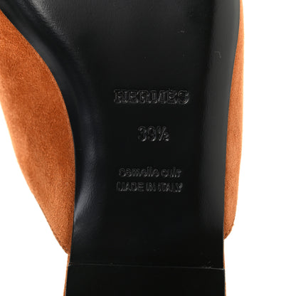 Hermes Suede Goatskin Womens Declic Mule 39.5 6 of 8